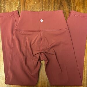 Lululemon Align High-Rise Pant 28" Delicate Cranberry Size 2W5CTIS Nulu $98